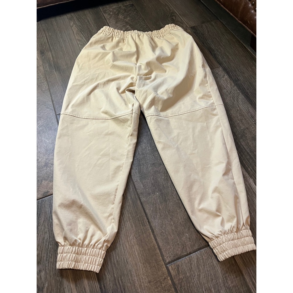 Nike Womens Sportswear Essential Woven High Rise Jogger Pants Beige XL